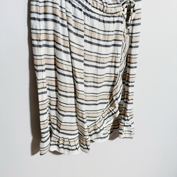 Roxy - Striped Faux Wrap Dress - Picture 3 of 4